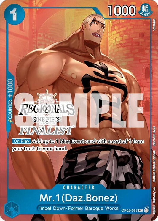 Image for Mr.1 (Daz.Bonez) (Offline Regional 2024 Vol. 3) [Finalist] - One Piece Card Game