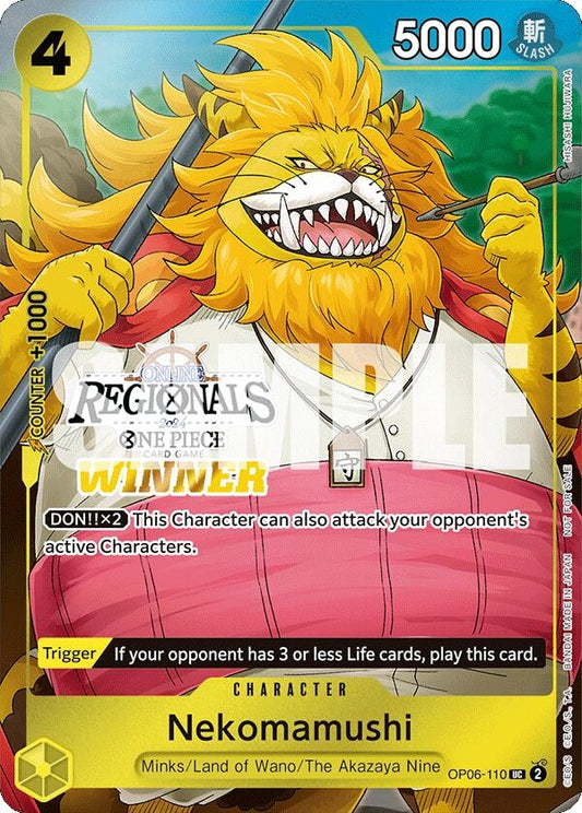 Image for Nekomamushi (Online Regional 2024 Vol. 3) [Winner] - One Piece Card Game