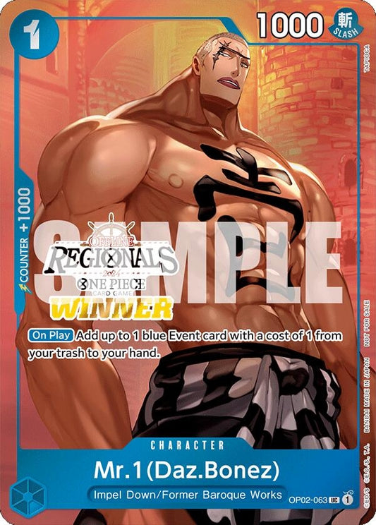 Image for Mr.1 (Daz.Bonez) (Offline Regional 2024 Vol. 3) [Winner] - One Piece Card Game