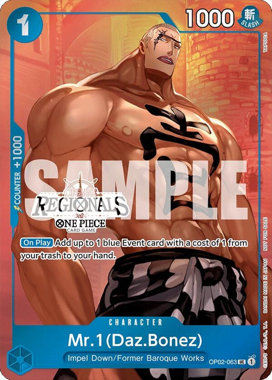 Image for Mr.1 (Daz.Bonez) (Offline Regional 2024 Vol. 3) - One Piece Card Game
