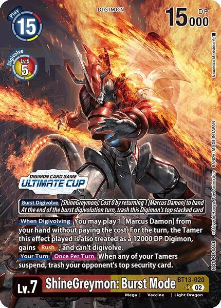 Image for ShineGreymon: Burst Mode (Ultimate Cup 2024) - Digimon Card Game