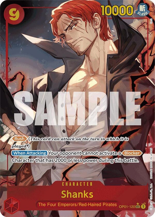 Image for Shanks (OP01-120) (Alternate Art) - One Piece Card Game
