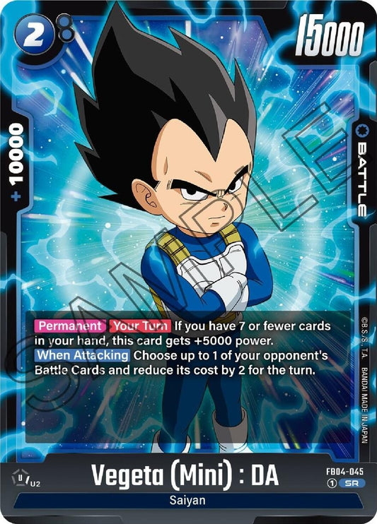 Image for Vegeta (Mini) : DA - Dragon Ball Super: Fusion World