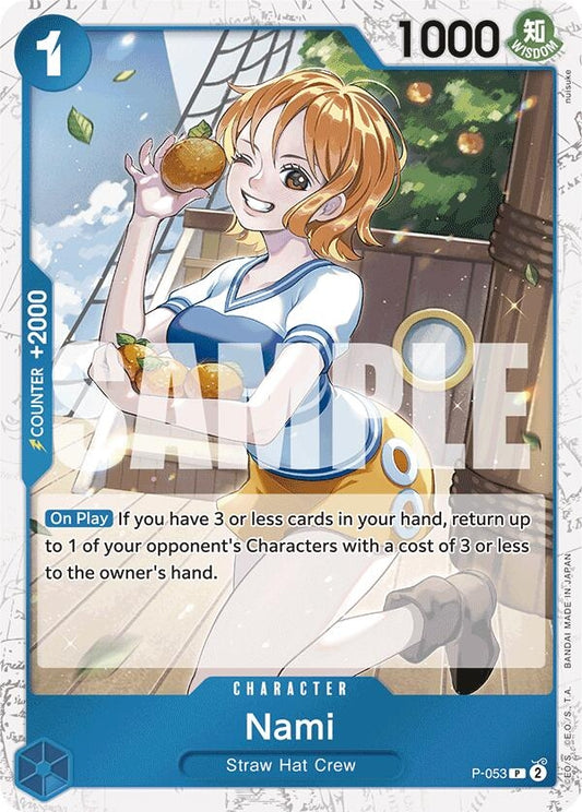 Image for Nami (P-053) (Jolly Roger Foil) - One Piece Card Game