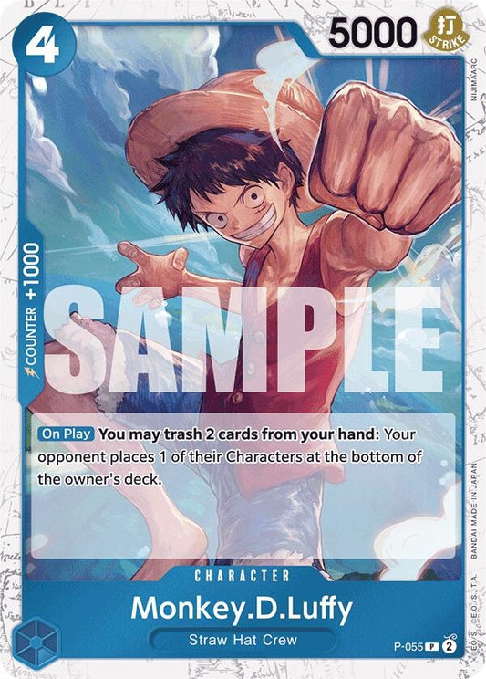 Image for Monkey.D.Luffy (P-055) (Jolly Roger Foil) - One Piece Card Game