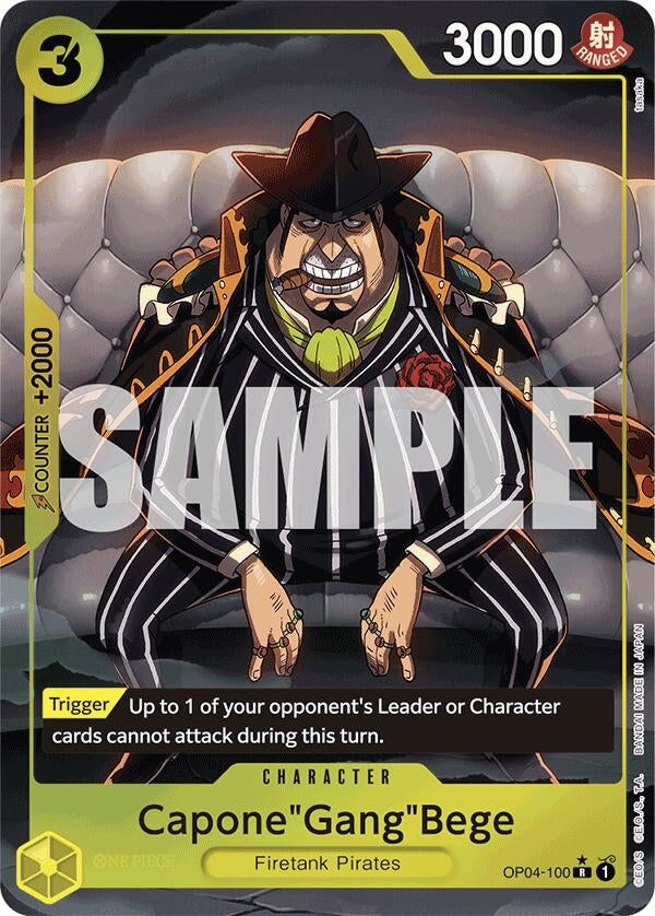 Image for Capone"Gang"Bege (OP04-100) (Alternate Art) - One Piece Card Game