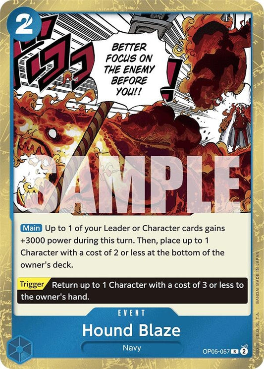 Image for Hound Blaze (Jolly Roger Foil) - One Piece Card Game
