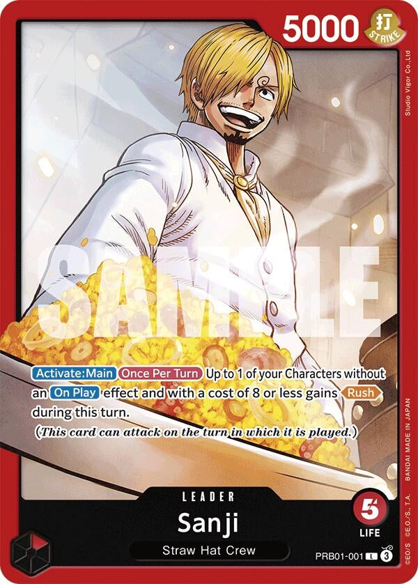 Image for Sanji (PRB01-001) - One Piece Card Game
