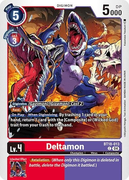 Image for Deltamon - BT18-013 - Digimon Card Game