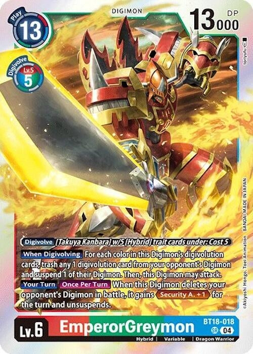 Image for EmperorGreymon - Digimon Card Game