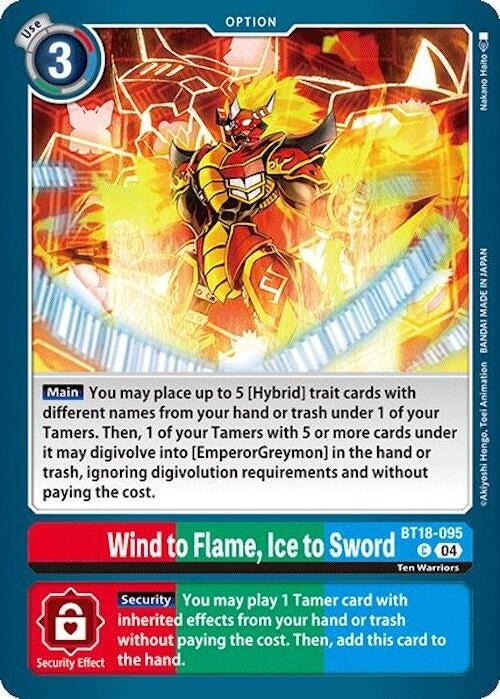 Image for Wind to Flame, Ice to Sword - Digimon Card Game