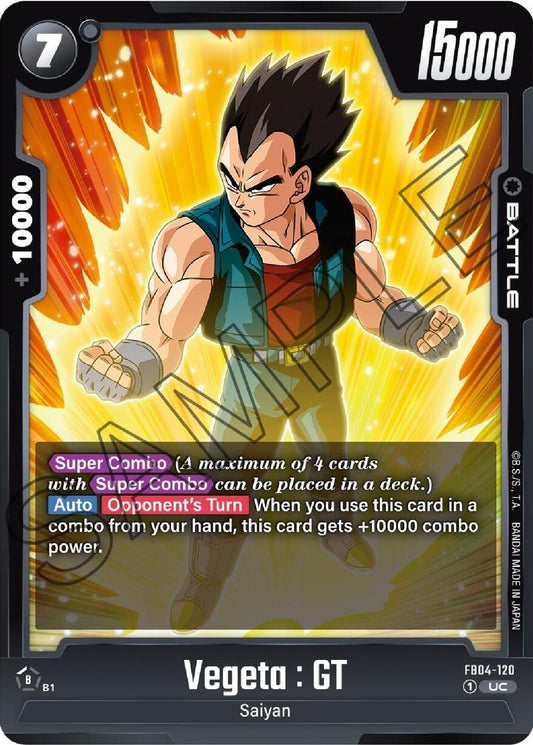 Image for Vegeta : GT - Dragon Ball Super: Fusion World