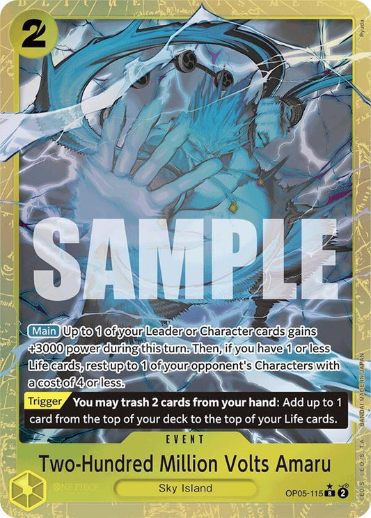 Image for Two-Hundred Million Volts Amaru (Alternate Art) - One Piece Card Game