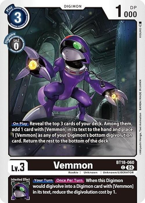 Image for Vemmon - Digimon Card Game