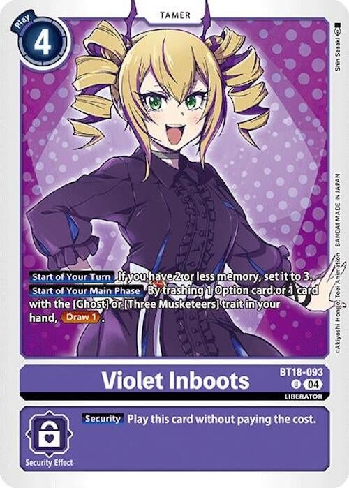 Image for Violet Inboots - BT18-093 - Digimon Card Game