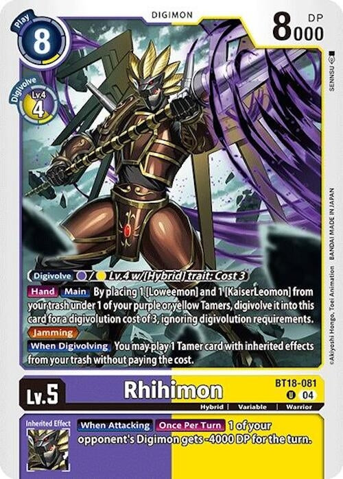 Image for Rhihimon - Digimon Card Game