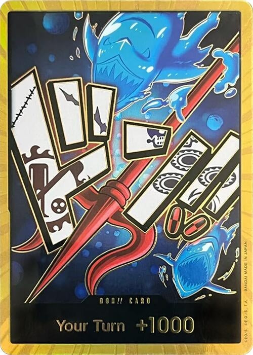 Image for DON!! Card (Hody Jones) (Gold) - One Piece Card Game