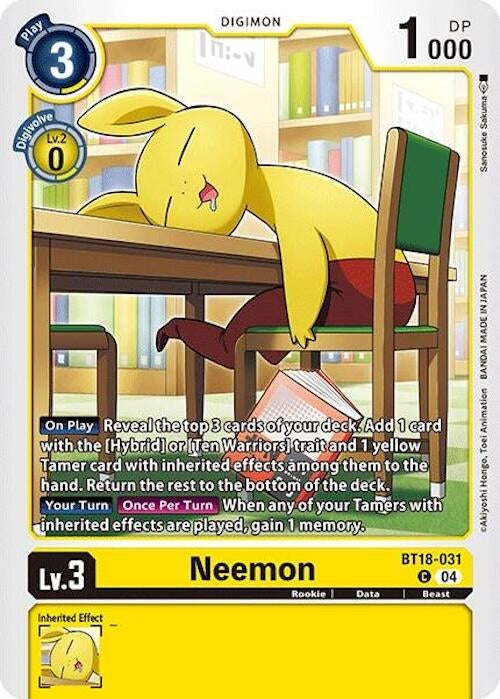 Image for Neemon - Digimon Card Game
