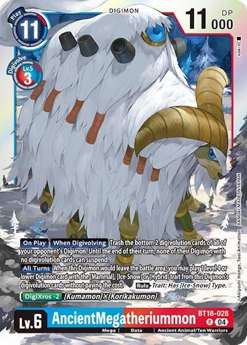 Image for AncientMegatheriummon - Digimon Card Game