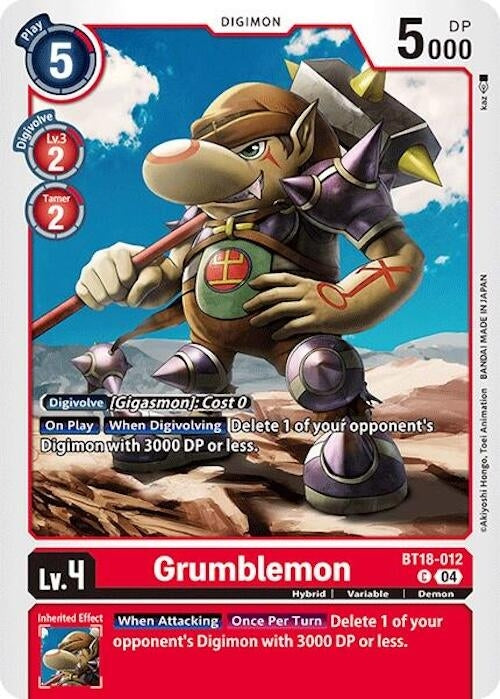 Image for Grumblemon - Digimon Card Game