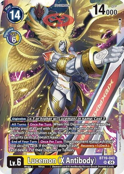 Image for Lucemon (X Antibody) - Digimon Card Game