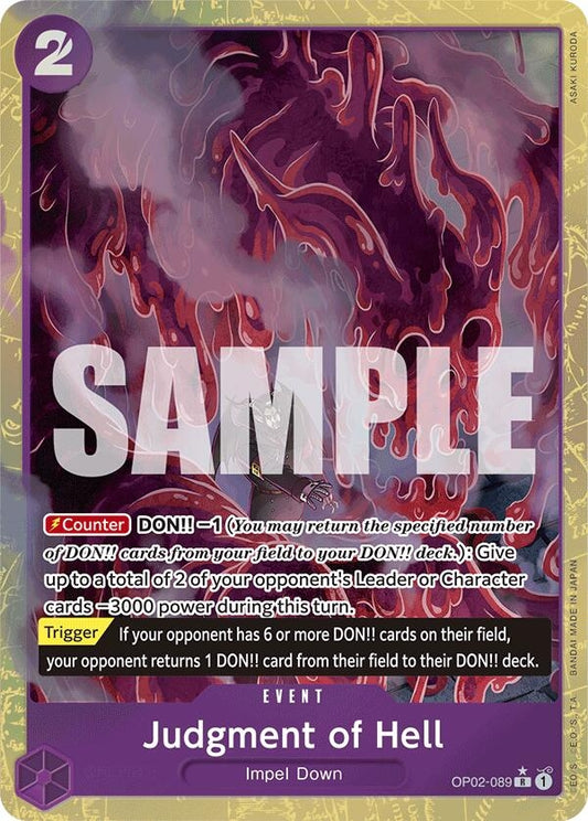 Image for Judgment of Hell (Alternate Art) - One Piece Card Game