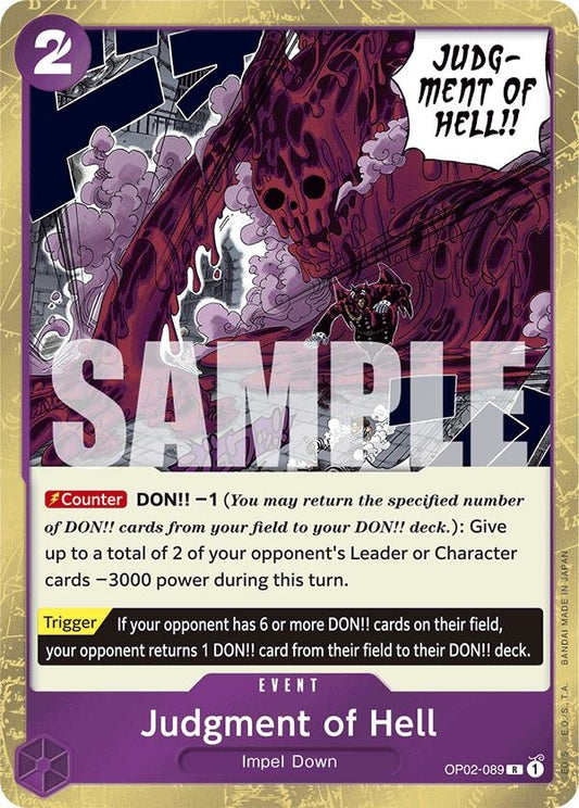 Image for Judgment of Hell (Jolly Roger Foil) - One Piece Card Game