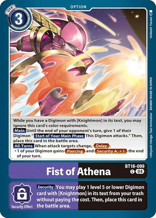Image for Fist of Athena - Digimon Card Game