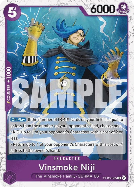 Image for Vinsmoke Niji (OP06-065) (Jolly Roger Foil) - One Piece Card Game