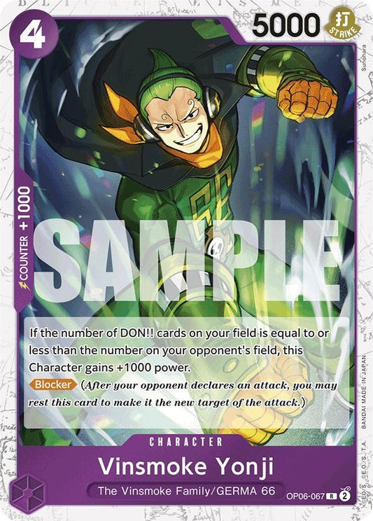 Image for Vinsmoke Yonji (OP06-067) (Jolly Roger Foil) - One Piece Card Game