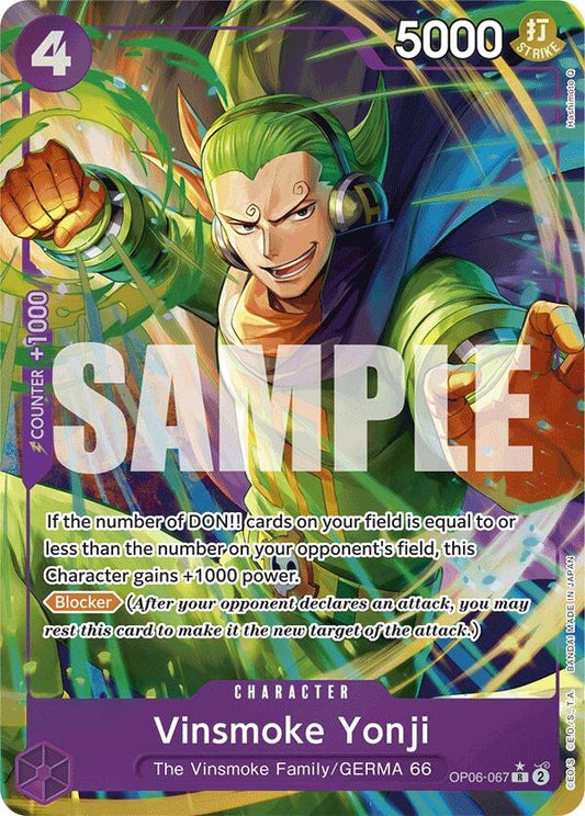 Image for Vinsmoke Yonji (OP06-067) (Alternate Art) - One Piece Card Game