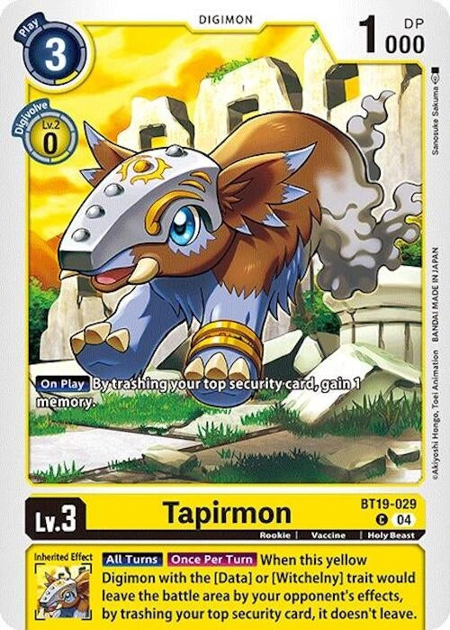 Image for Tapirmon - Digimon Card Game