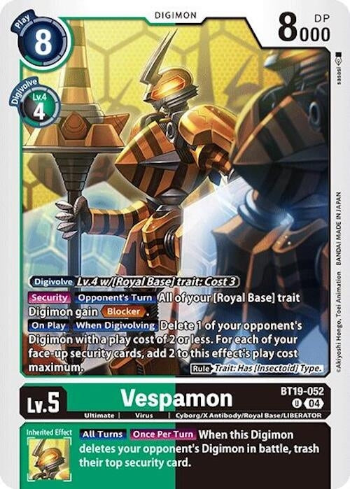 Image for Vespamon - Digimon Card Game