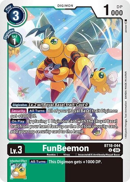 Image for FunBeemon - BT18-044 - Digimon Card Game