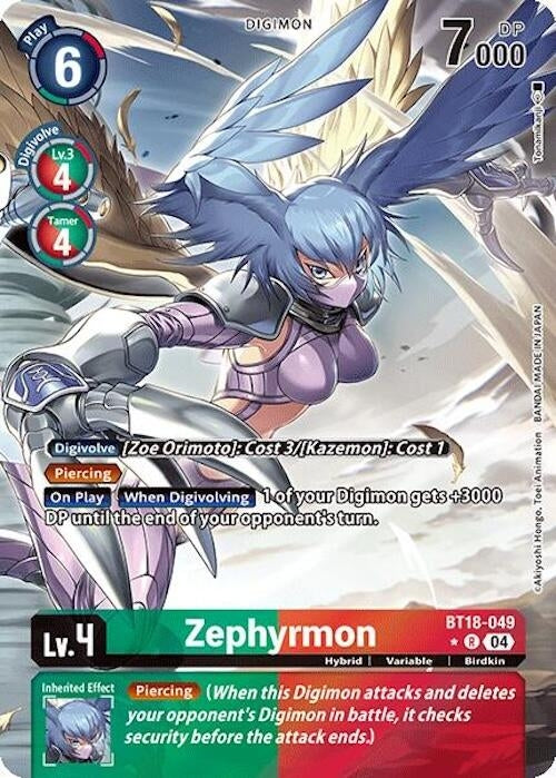 Image for Zephyrmon (Alternate Art) - Digimon Card Game