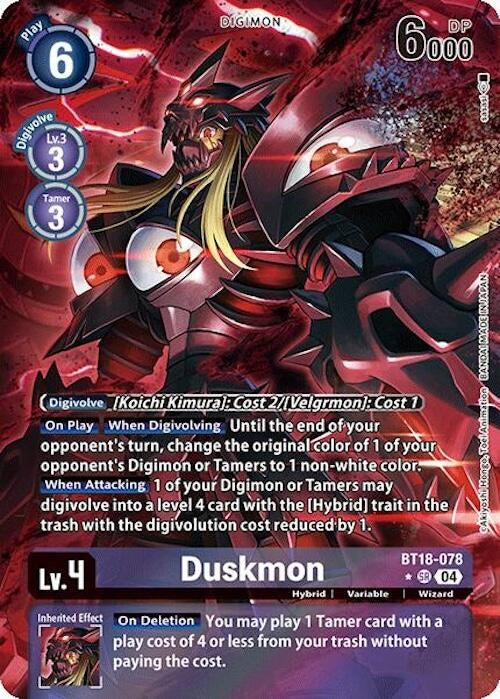 Image for Duskmon (Alternate Art) - Digimon Card Game