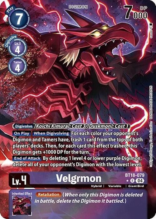 Image for Velgrmon (Alternate Art) - Digimon Card Game
