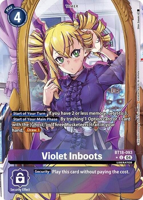 Image for Violet Inboots - BT18-093 (Alternate Art) - Digimon Card Game