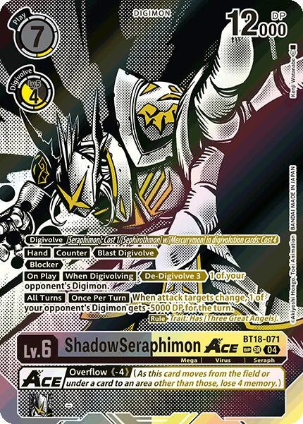 Image for ShadowSeraphimon ACE (Textured) - Digimon Card Game