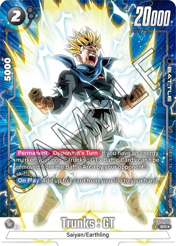 Image for Trunks : GT- FB04-114 (Alternate Art) - Dragon Ball Super: Fusion World