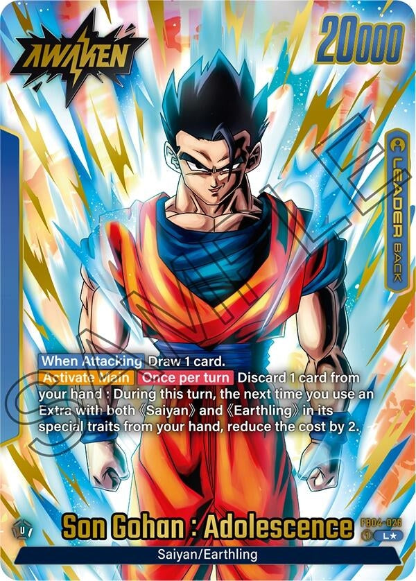 Image for Son Gohan : Adolescence - FB04-026 (Alternate Art) - Dragon Ball Super: Fusion World