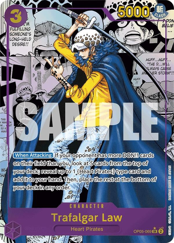 Image for Trafalgar Law (OP05-069) (Manga) - One Piece Card Game