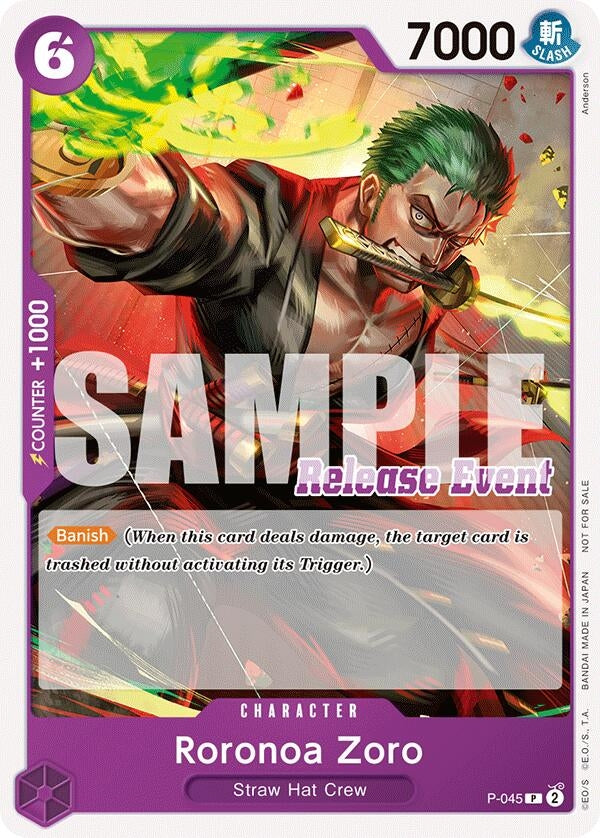 Image for Roronoa Zoro (ST15 - ST20 Release Event Pack) - One Piece Card Game