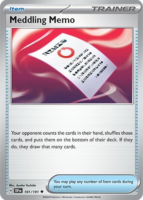 Image for Meddling Memo - Pokemon