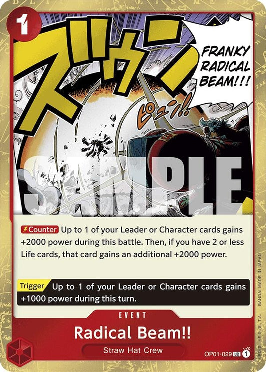 Image for Radical Beam!! (Jolly Roger Foil) - One Piece Card Game
