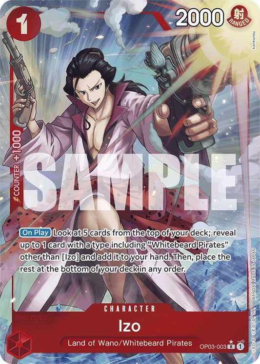 Image for Izo (OP03-003) (Full Art) - One Piece Card Game