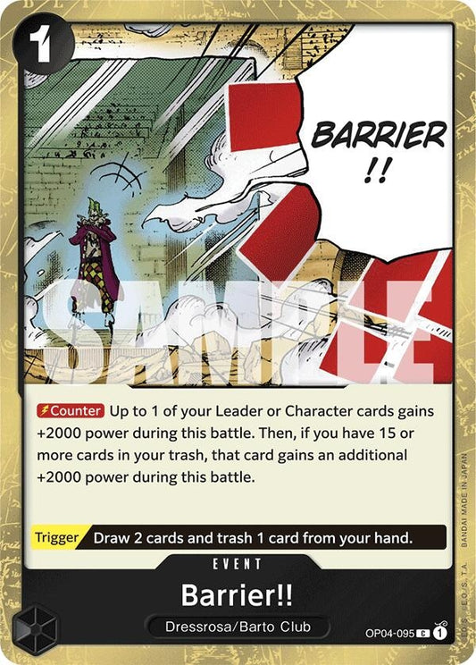 Image for Barrier!! (Jolly Roger Foil) - One Piece Card Game