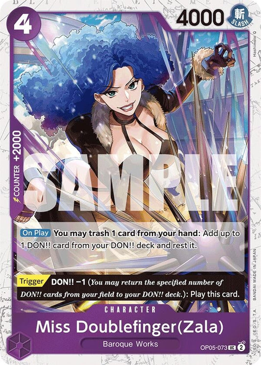 Image for Miss Doublefinger(Zala) (Jolly Roger Foil) - One Piece Card Game