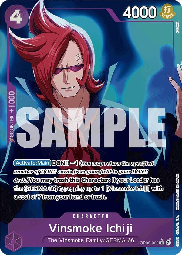 Image for Vinsmoke Ichiji (OP06-060) (Full Art) - One Piece Card Game