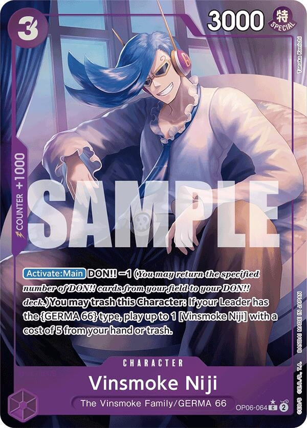 Image for Vinsmoke Niji (OP06-064) (Full Art) - One Piece Card Game
